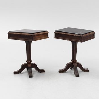 Helge Werner, a pair of bedside tables, early 20th Century.