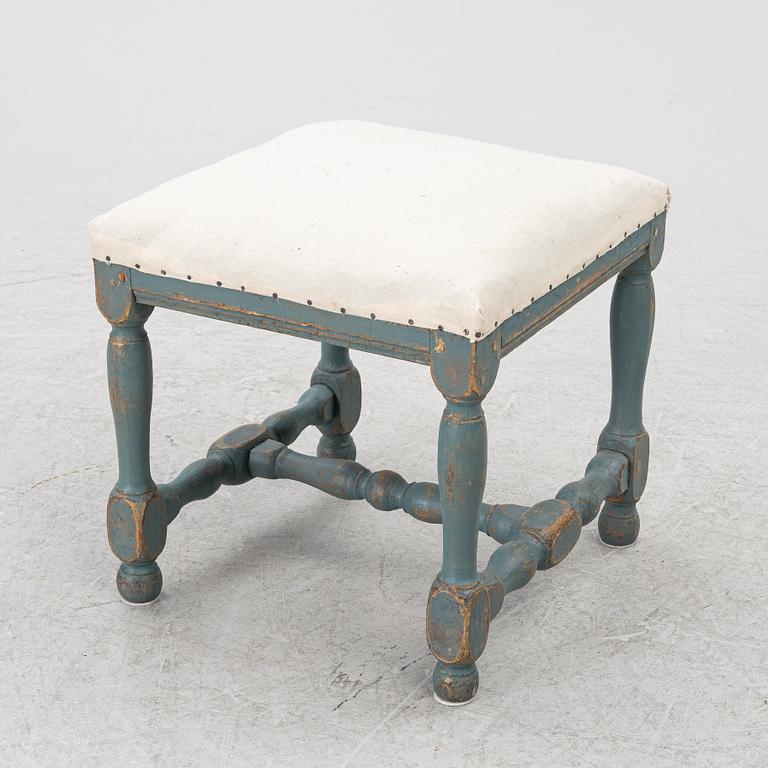 A Swedish baroque stool, early 18th century.