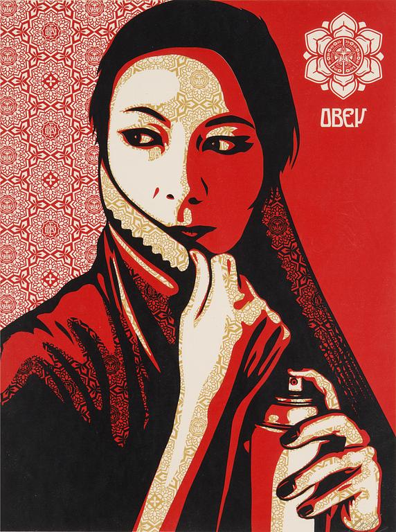 SHEPARD "OBEY" FAIREY, serigraph, "Commanda", signed and numbered 178/350.