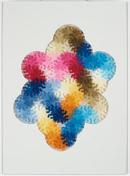 Lars Englund, plastic, aquarelief, signed Lars Englund and dated 1989 verso.