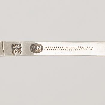 A Swedish Silver Rat-Tail Spoon, mark of Magnus Myrman, Norrköping before 1735.