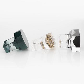 Siv Lagerström, three rings, acrylic plastic, 1970s.