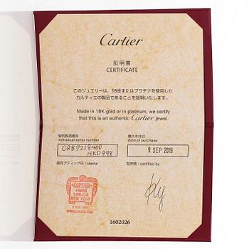 Cartier, necklace, D' amour 18K gold and pink sapphire.