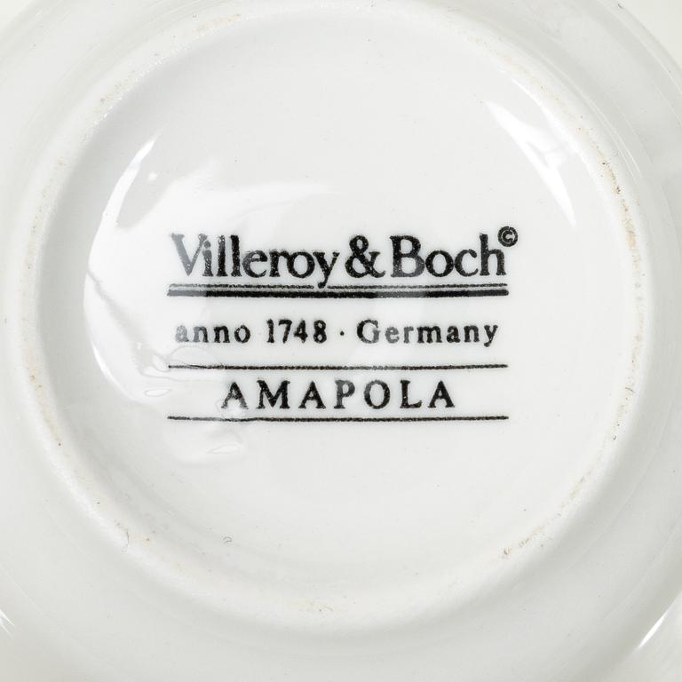 Villeroy & Boch, matservis, 69 delar, "Amapola", Tyskland.
