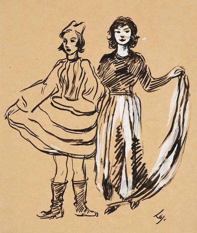 Lotte Laserstein, Flickor i maskeradkläder.