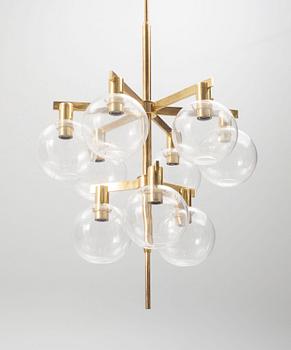 Hans-Agne Jakobsson, taklampa modell "T348/9", Hans-Agne Jakobsson AB, Markaryd, 1960-70-tal.