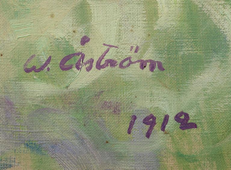 WERNER ÅSTRÖM, olja på duk, signerad och daterad 1912.