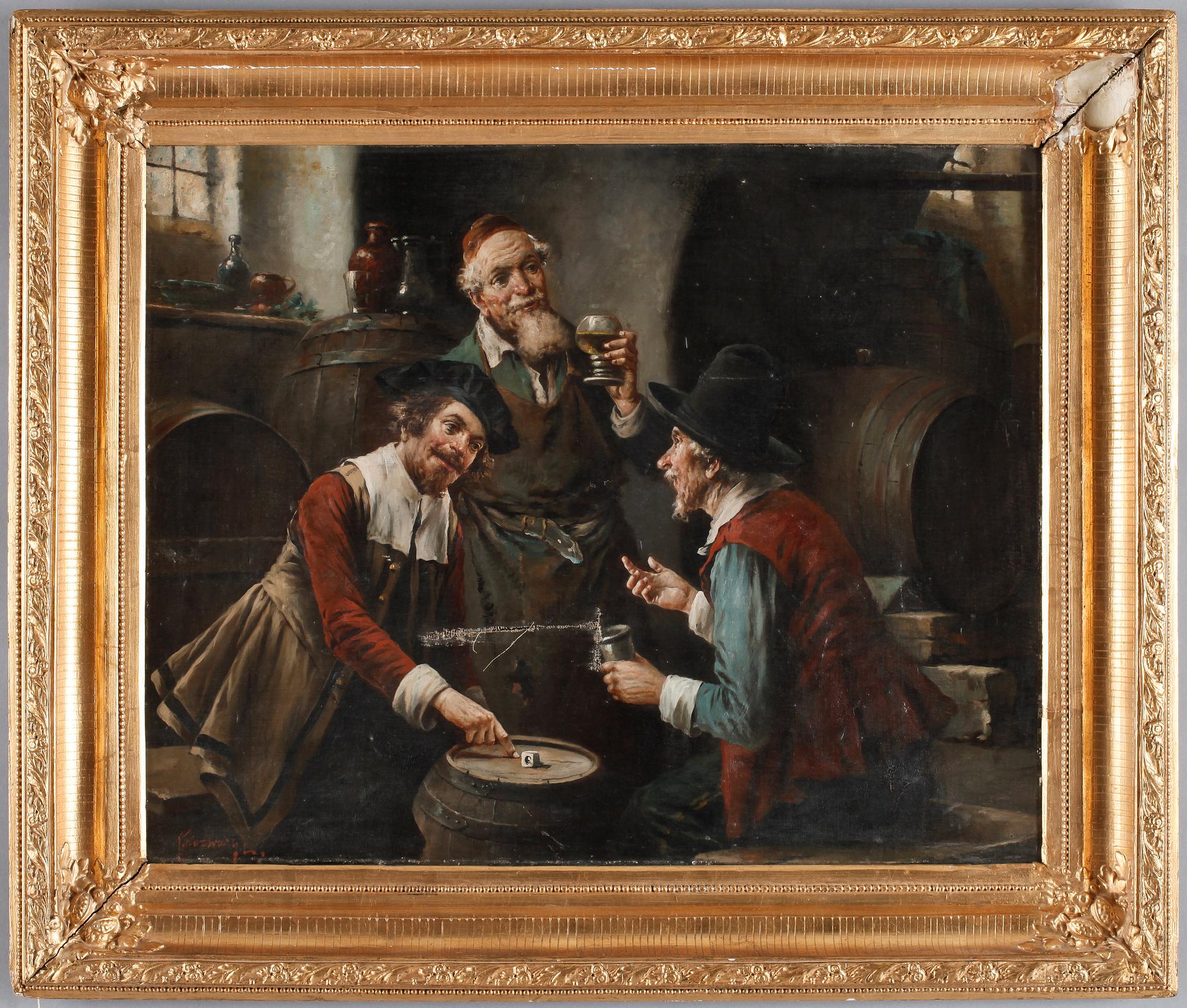 LAJOS KOLOZSVARY, tillskriven, olja på duk, sign.