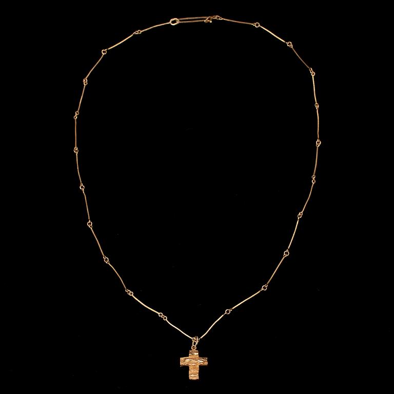 HÄNGSMYCKE, guld 14K, Björn Weckström, Lapponia, 1975. Vikt 4,4 g.