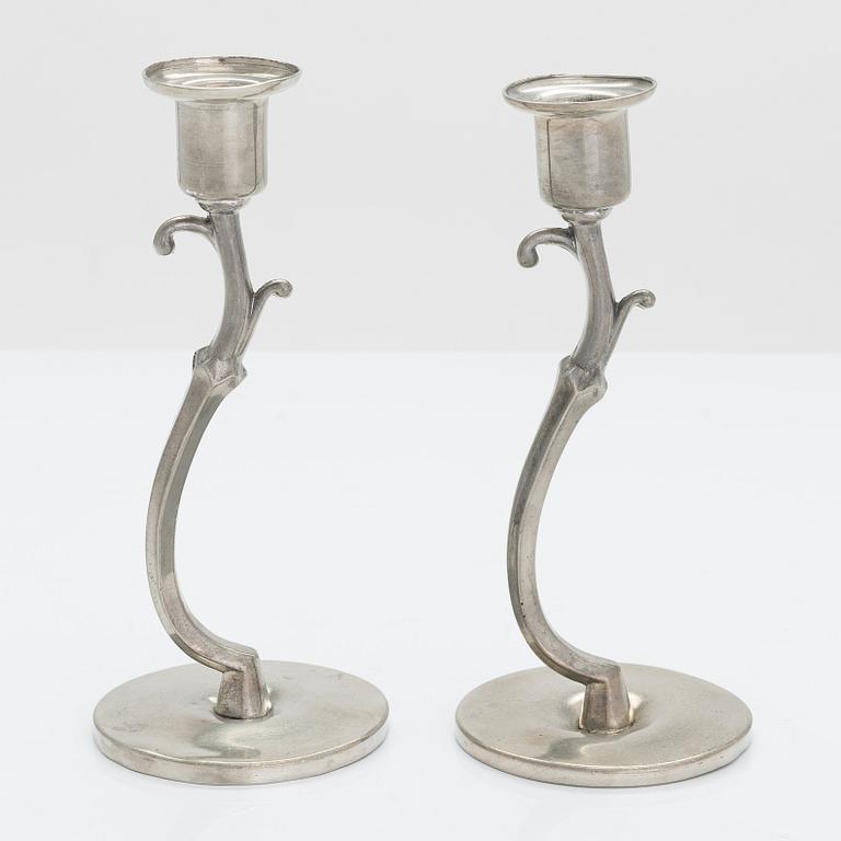 Paavo Tynell, a pair of 1920/1930's '8024' candlesticks for Taito.