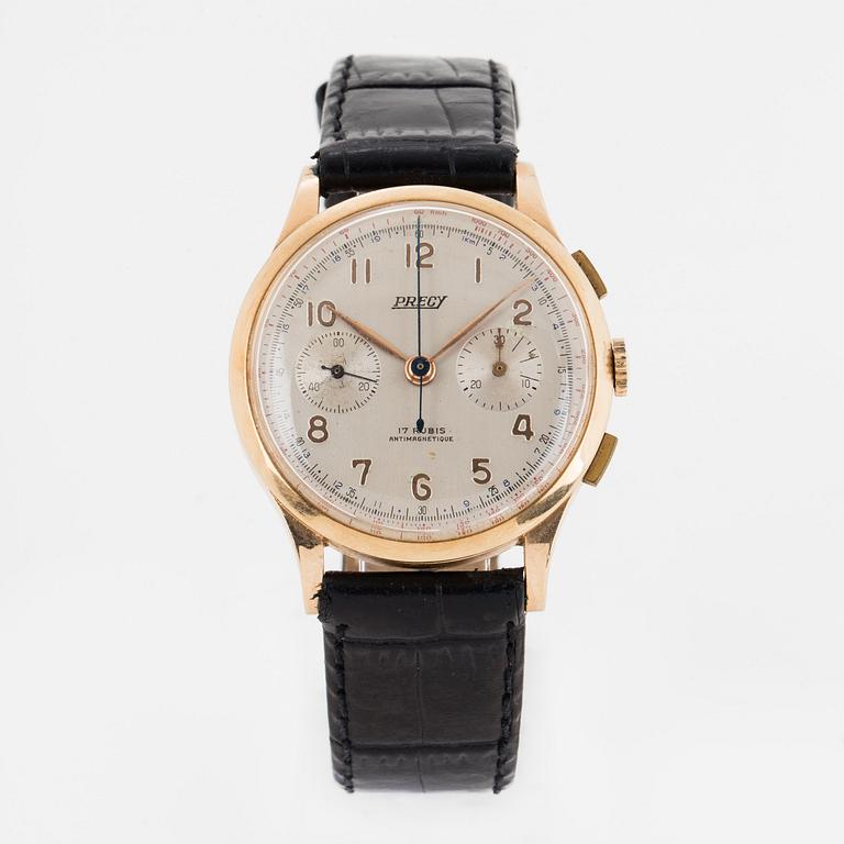 PRECY, wristwatch, chronograph,  37 mm.