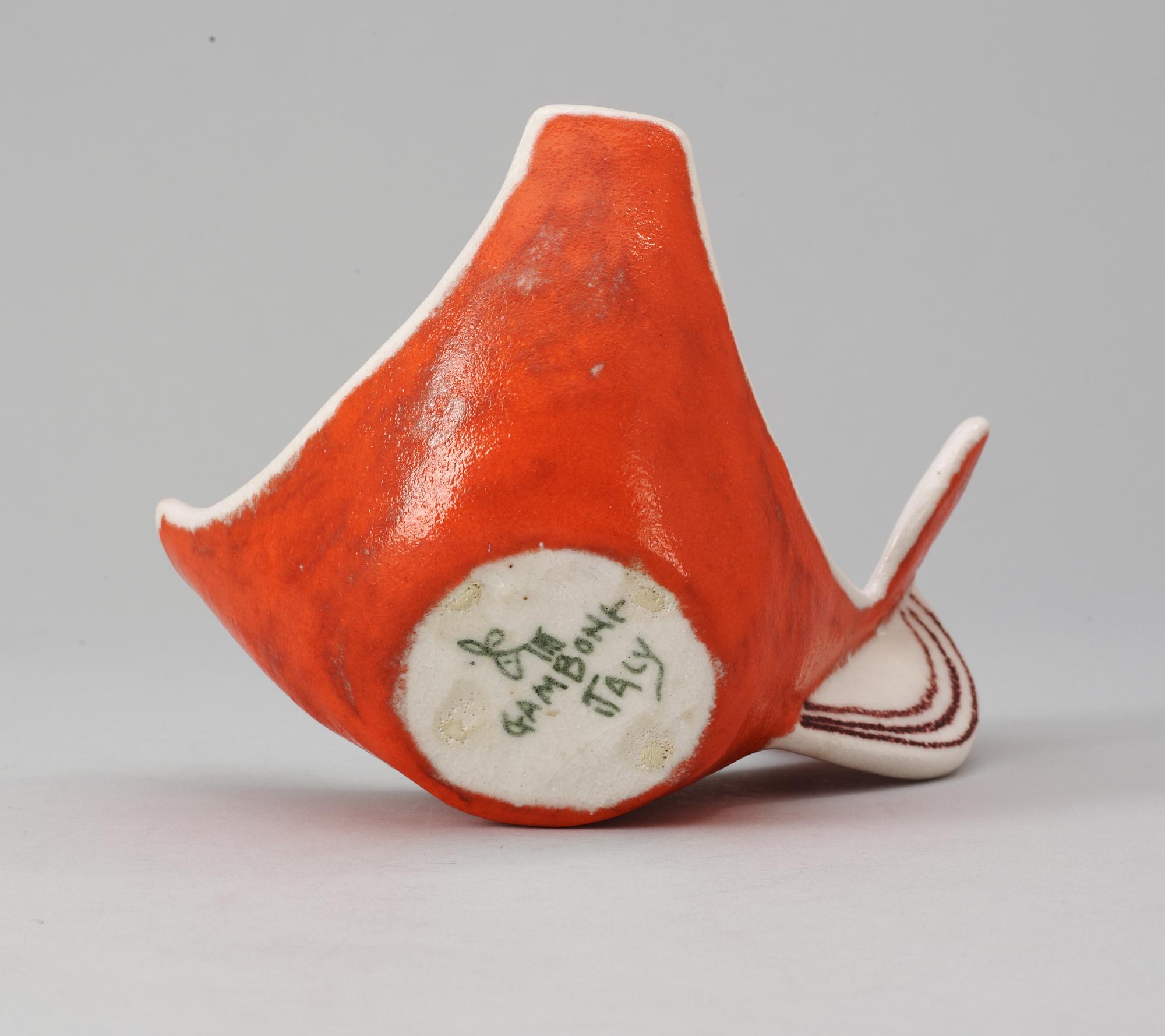 A Guido Gambone eathenware bowl, Italy, 1950's.