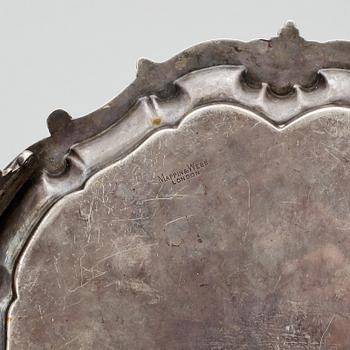 SALVER, silver. Sheffield, England, Mappin & Webb. 1899-1900. Totalvikt 522 g.