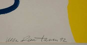 ULLA RANTANEN, litografi, numr. 154/198, sign. och dat. -92.