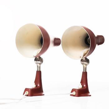 Asea, a pair of wall lamps model "E2928", 1950s.