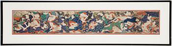 A color woodcut, Utagawa school, Japan. Probably last quarter of the 19th century.