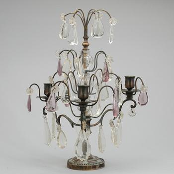 BORDSLYSTRAR, ett par, 1900-talets första hälft.