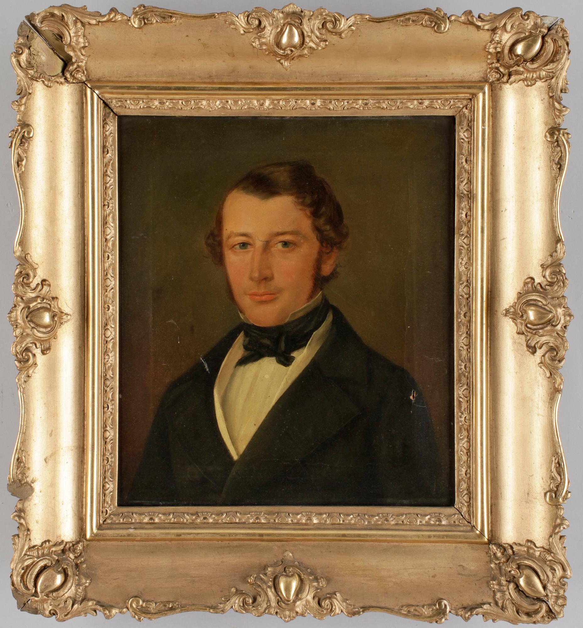 OKÄND KONSTNÄR, olja på duk, 1800-talets första hälft.