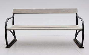 TRÄDGÅRDSSOFFA, gjutjärn, märkt Näfvekvarn, 1900-talets första hälft.