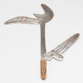 THROWING KNIFE, Zande, Nzakara, Central Africa.