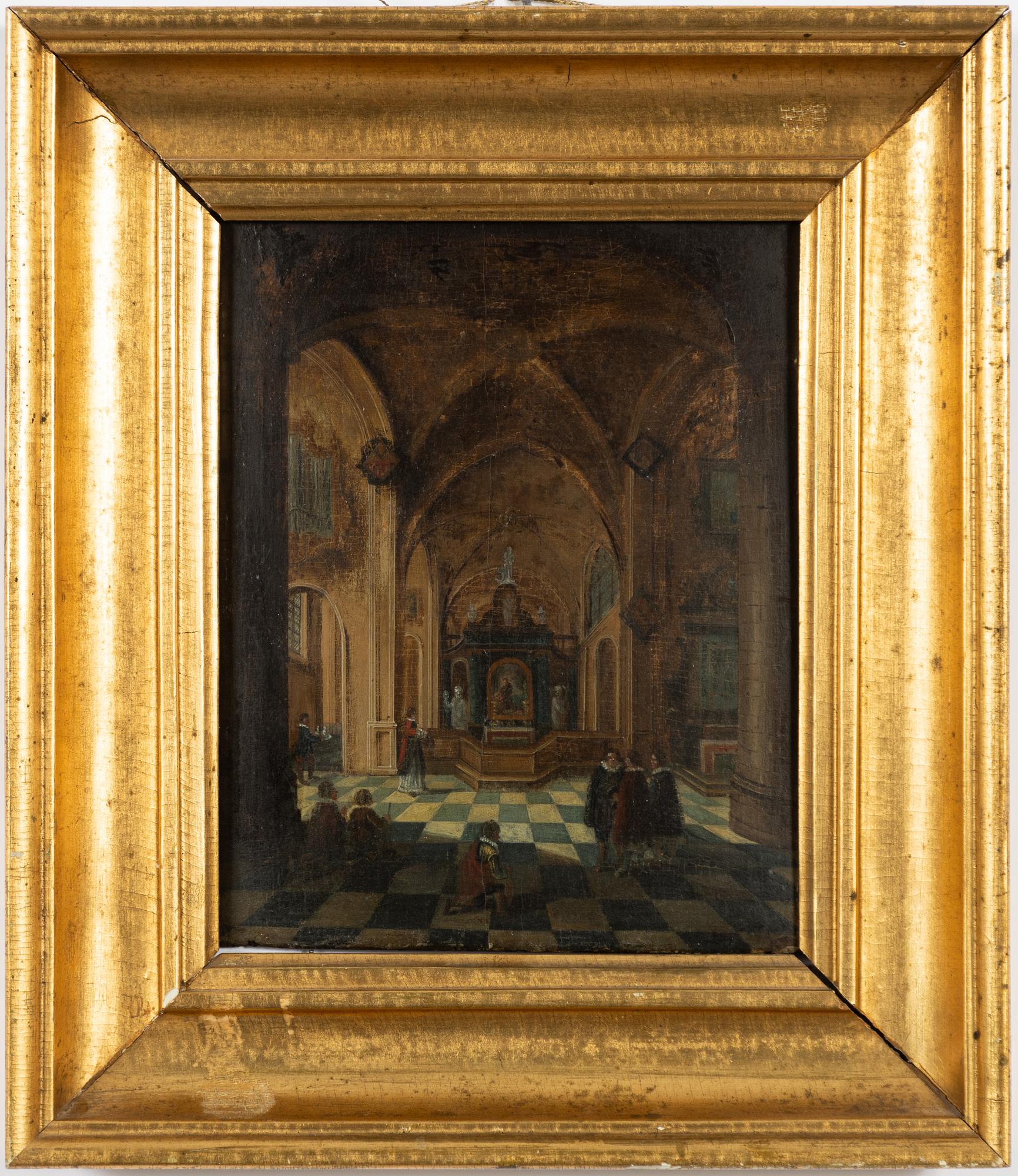 Daniël de Blieck, in the manner of, Church interior.