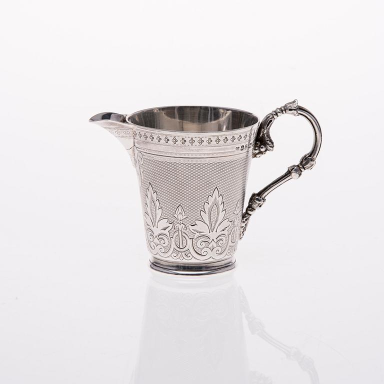 GRÄDDSNÄCKA, silver, Martin Hall & Co, Sheffield 1872. Vikt 138,8 g.