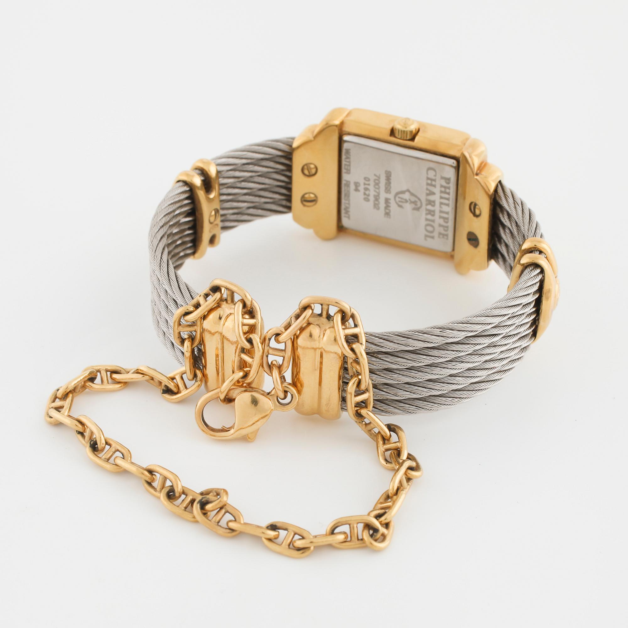 PHILIPPE CHARRIOL, armbandsur, 19,5 x 18 (30) mm.