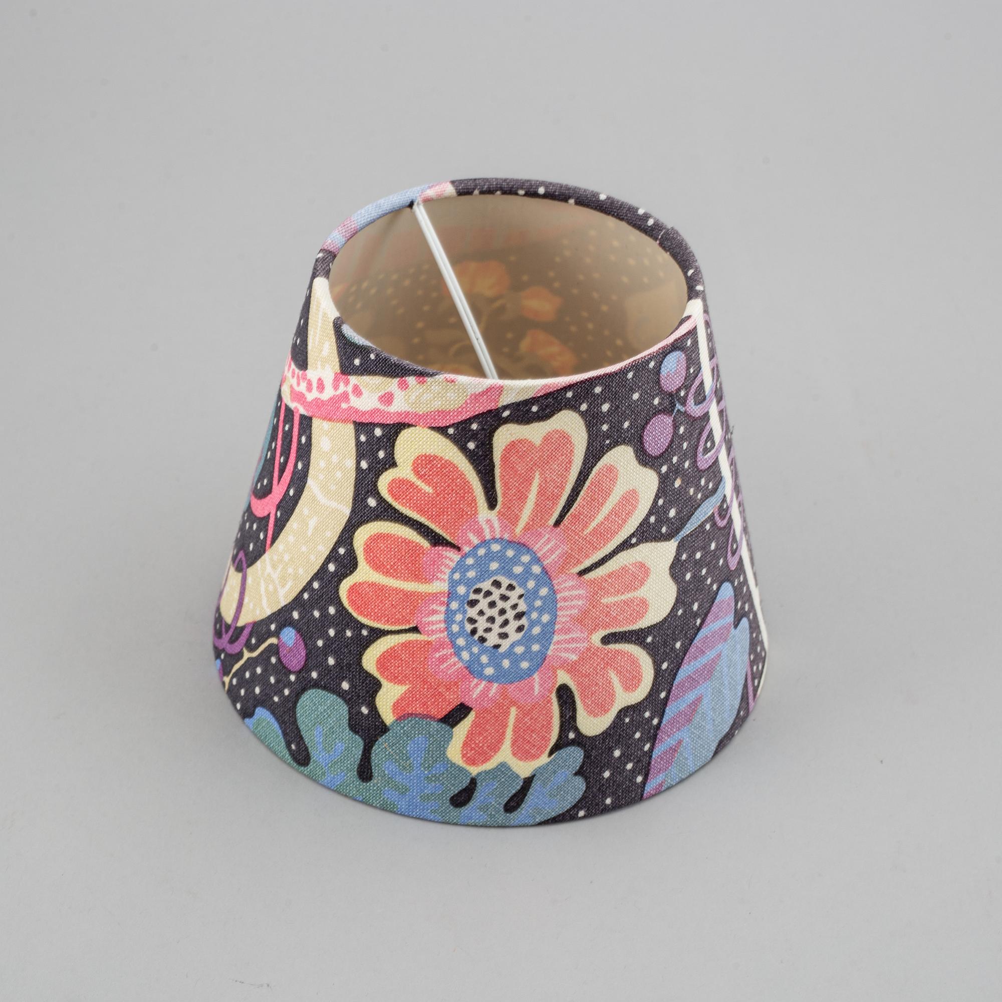 SVENSKT TENN, two valances, three pieces of gores and one lamp-shade.