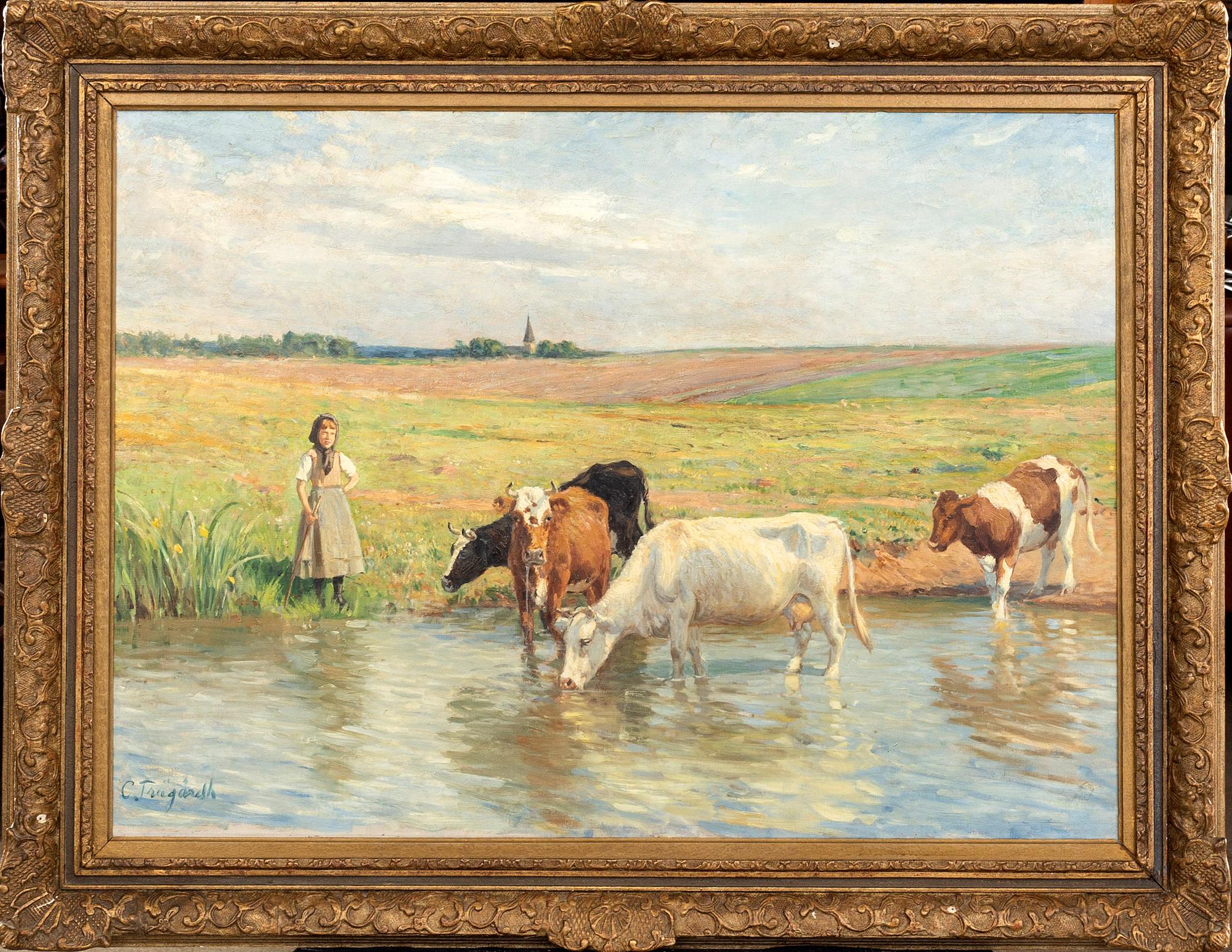 CARL TRÄGÅRDH, oil on canvas, signed.