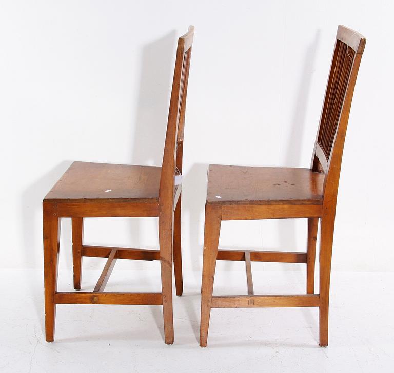 STOLAR, ett par, allmoge, 1800-tal.
