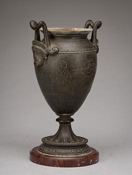 URNA, metall och sten, 1800-tal.