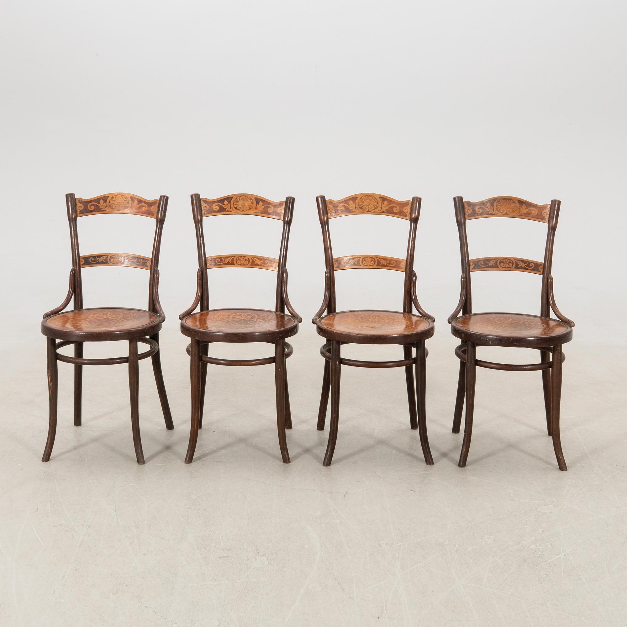 Chairs 4 pcs Thonet early 20th century.