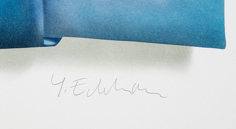 Yrjö Edelmann, färglitografi, 2003, signerad 1366/1500.