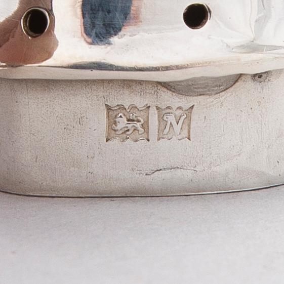 An 8-piece spice set in silver, Adie Brothers Ltd, Birmingham, England 1961-1962.