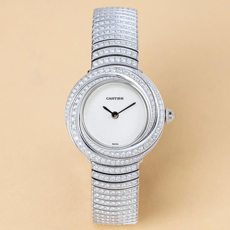 Cartier, Trinity, "Diamond set case and bracelet", ca 2000.