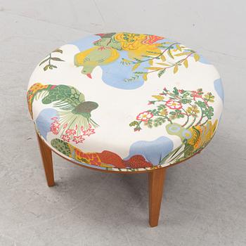 A model 647 stool by Josef Frank for Firma Svenskt Tenn, designed 1936.