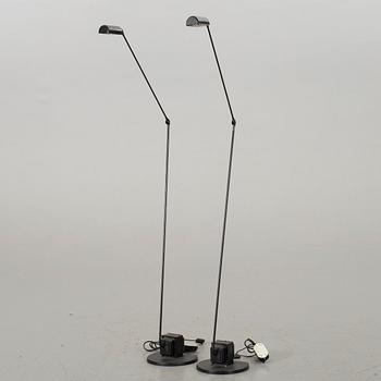 Floor lamps, a pair, "Daphine", Tommaso Cimini, Lumina, Italy, designed late 1970s.