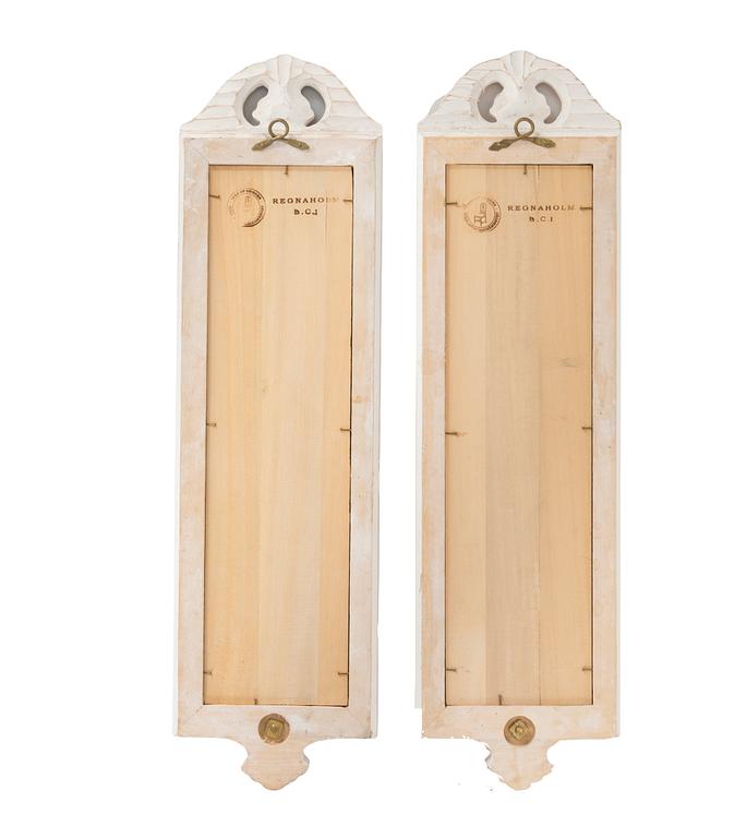 Spegellampetter, ett par, "Regnaholm", IKEA:s 1700-talsserie, 1990-tal.