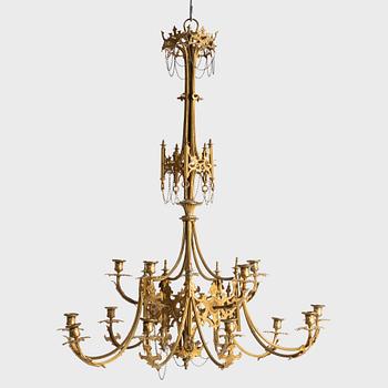 Ljuskrona, oscariansk, 1800-talets slut.