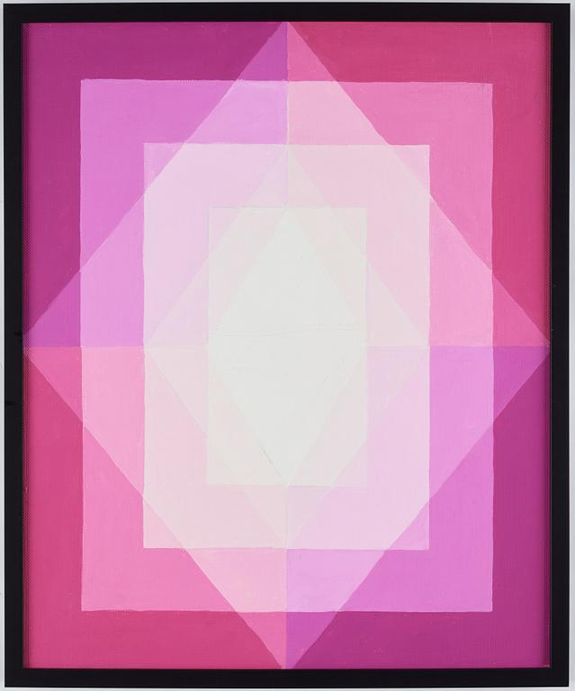 Laila Prytz, olja på pannå, signerad a tergo.