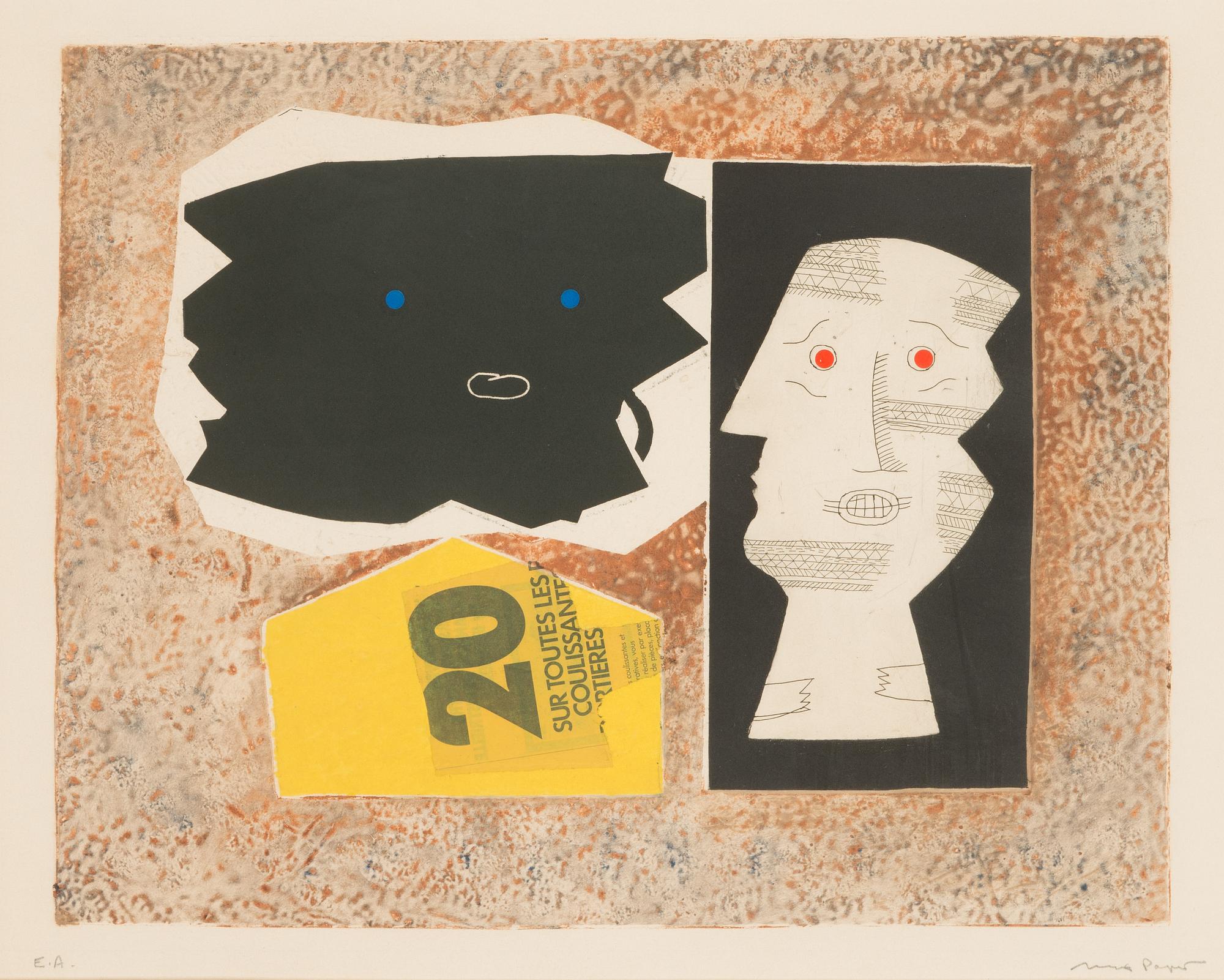 Max Papart, 'Deux personnages'.