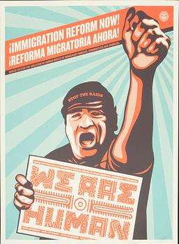 SHEPARD "OBEY" FAIREY och ERNESTO YERENA, litografi, signerad o daterad -09.