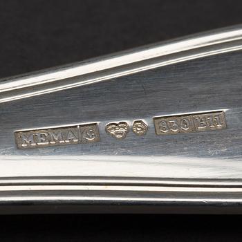 A 53-piece silver cutlery service, 1995-2006.