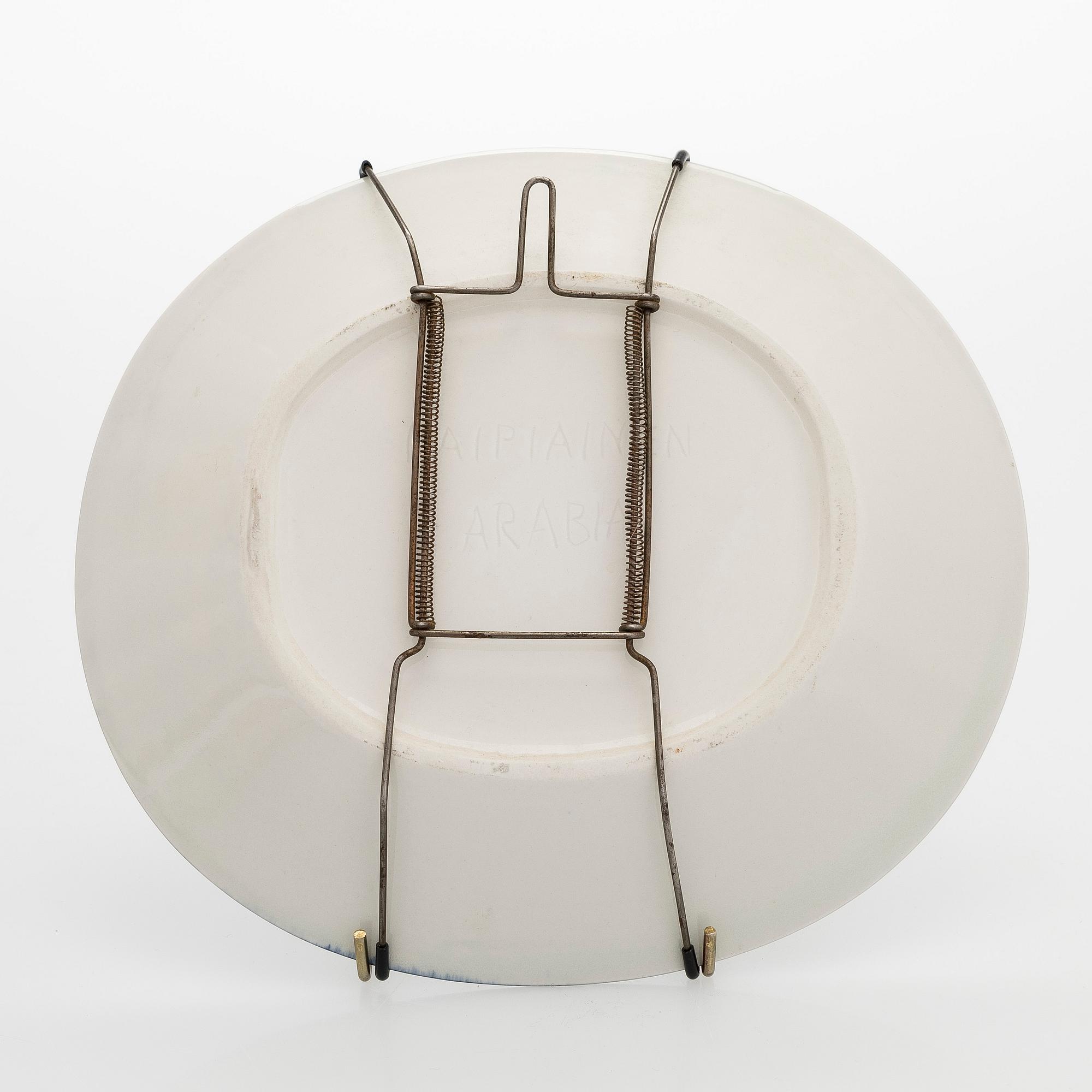 Birger Kaipiainen, dekorationstallrik, stengods, signerad Kaipiainen.