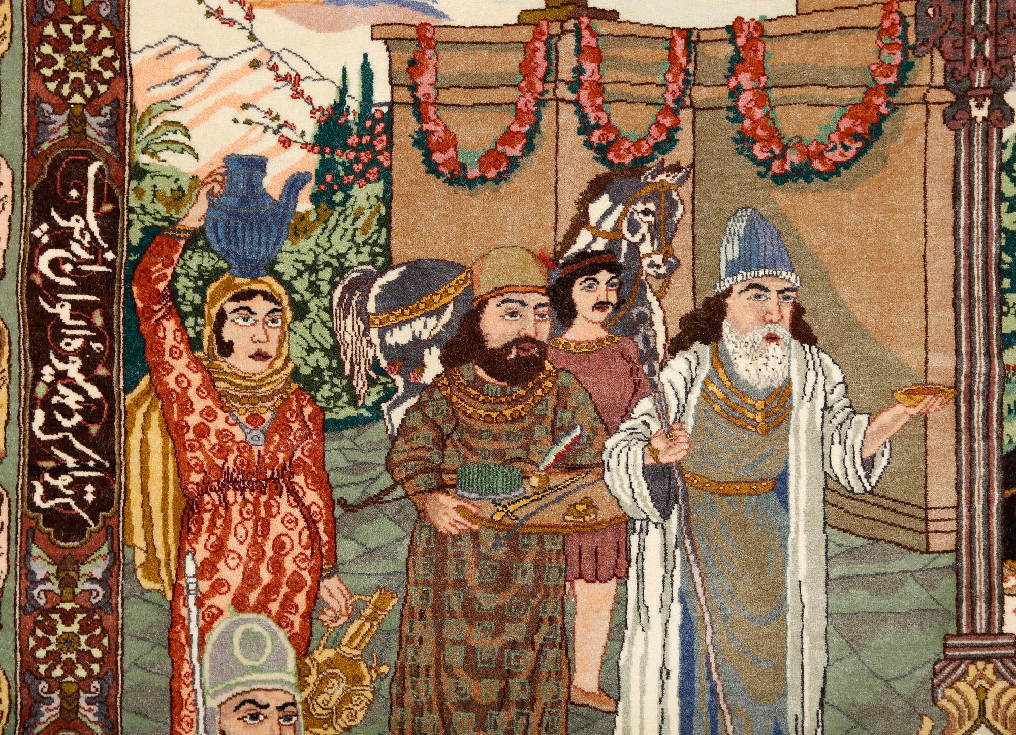 MATTA, Täbris, figural. Ca 212x148 cm.