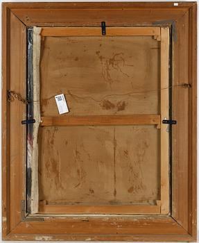 OKÄND KONSTNÄR, Olja, otydligt signerad, 1800-talets slut.