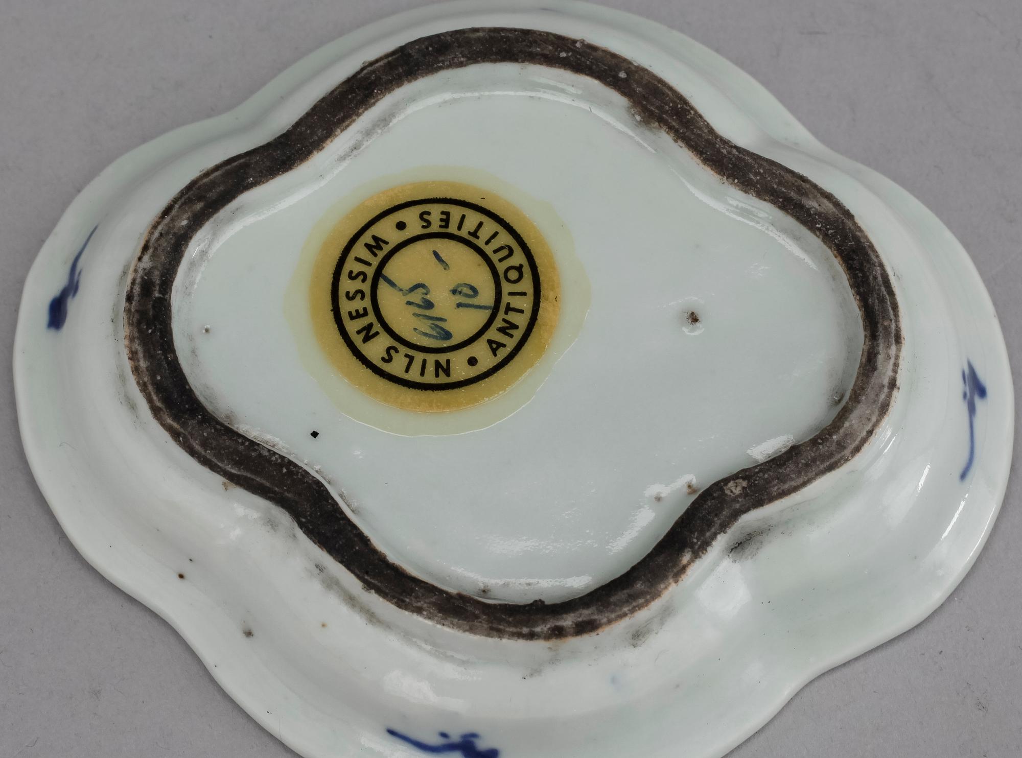 PARTI PORSLIN, 3 delar, porslin, Kina, 1700-1800-tal.