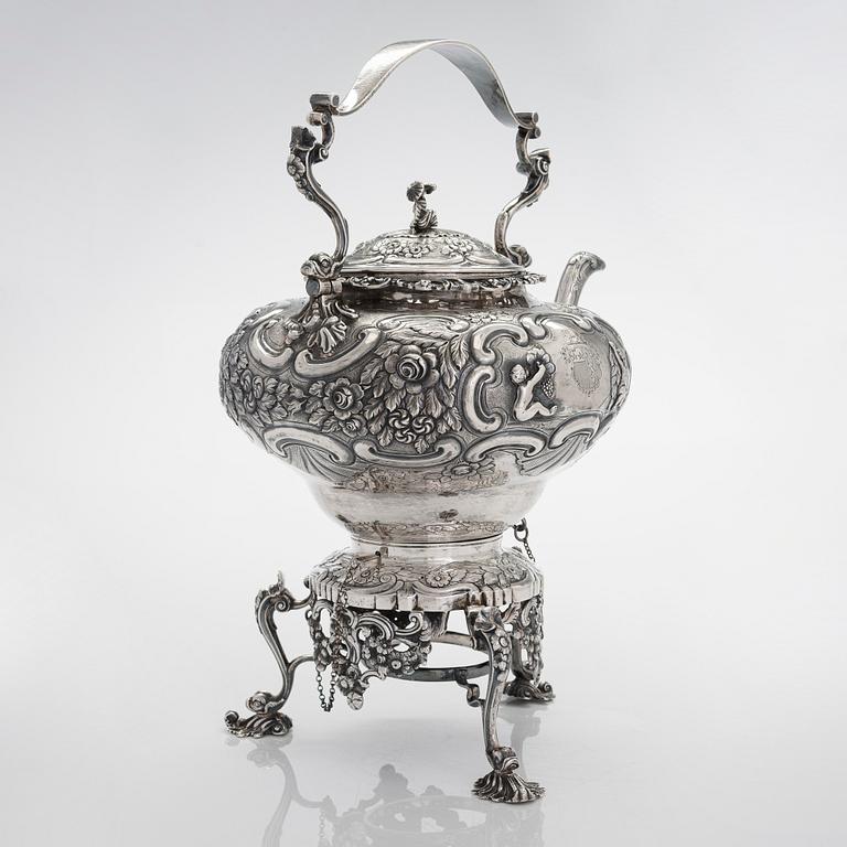 Joseph Angell, te- och kaffeservis, sterlingsilver, 7 delar, London 1817-1823.