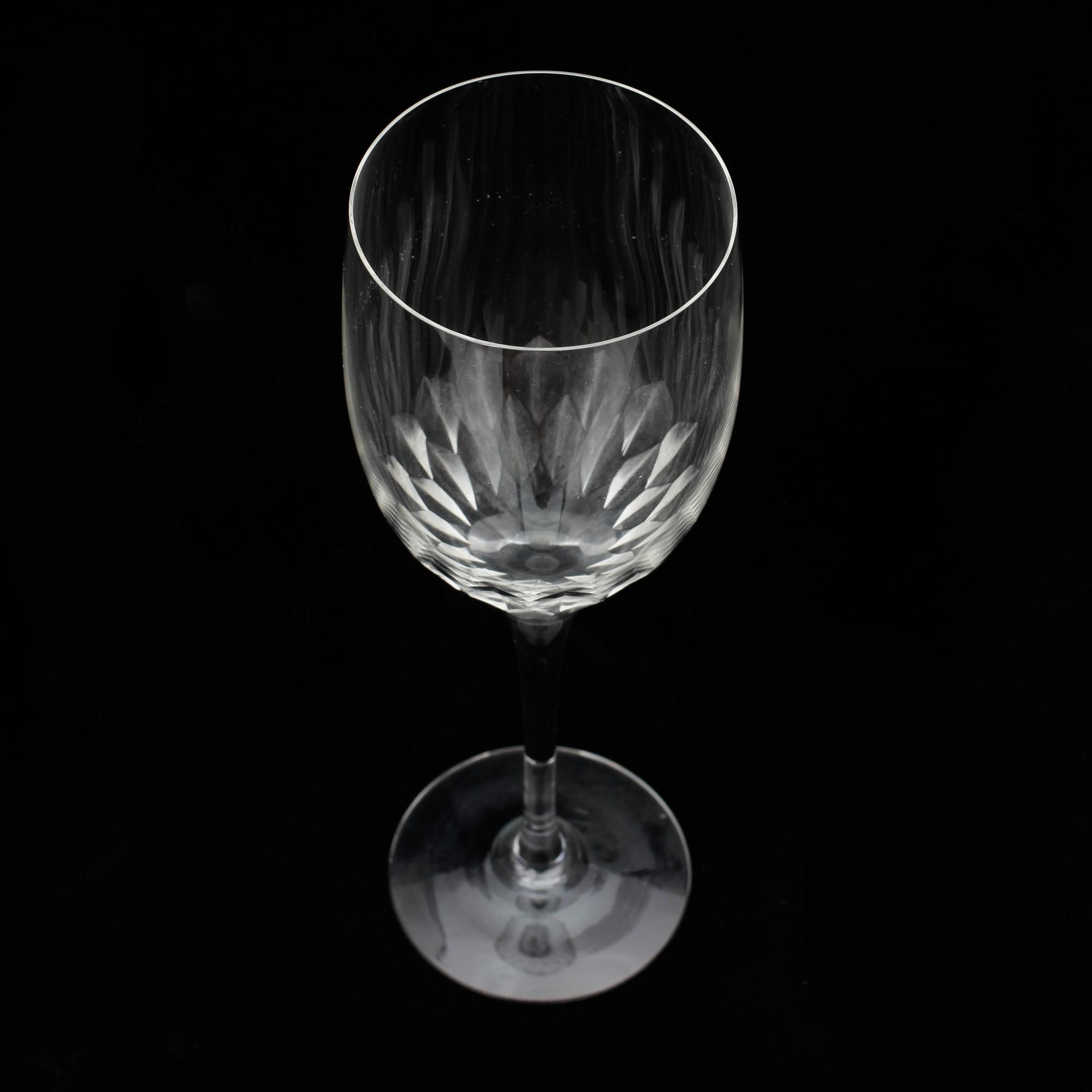 VINGLAS, 6 st, glas, "Karolina", Gunnar Cyrén, Orrefors.