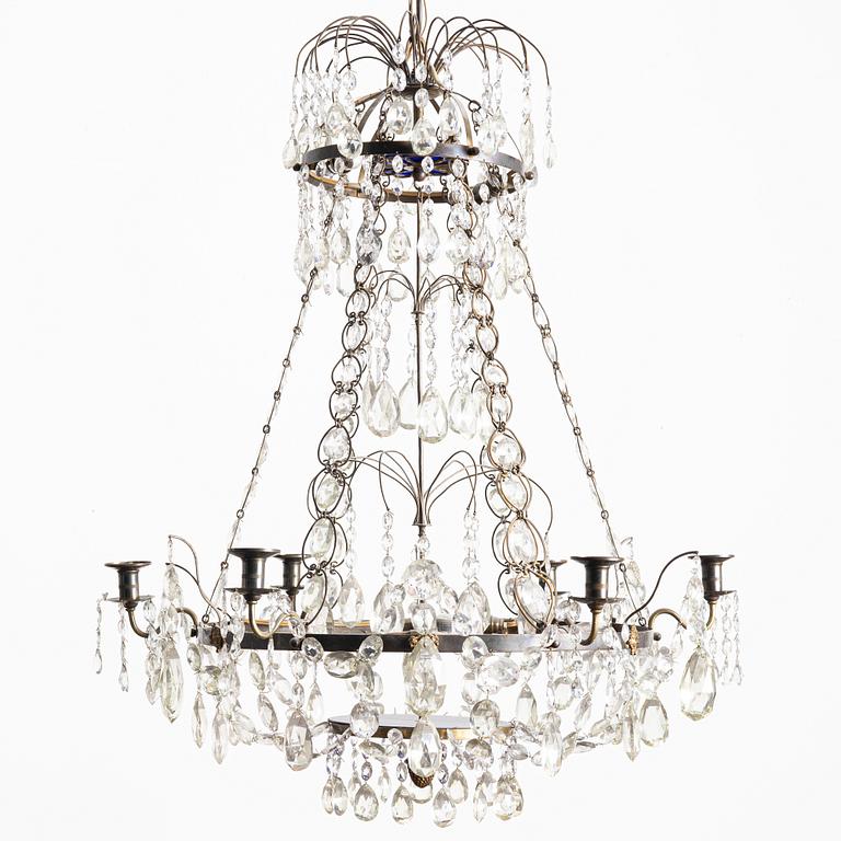 A Gustavian style chandelier, early 20th Century.